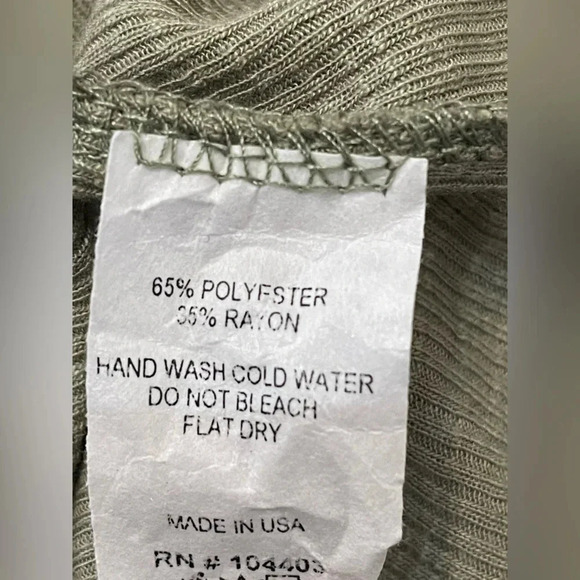 BLU PEPPER Olive Green Ribbed Boutique Dress - Picture 6 of 6